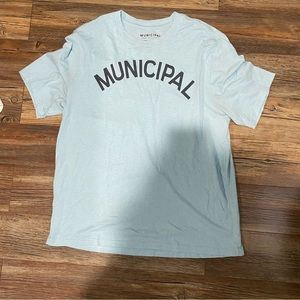 municipal light blue t-shirt men’s xl
